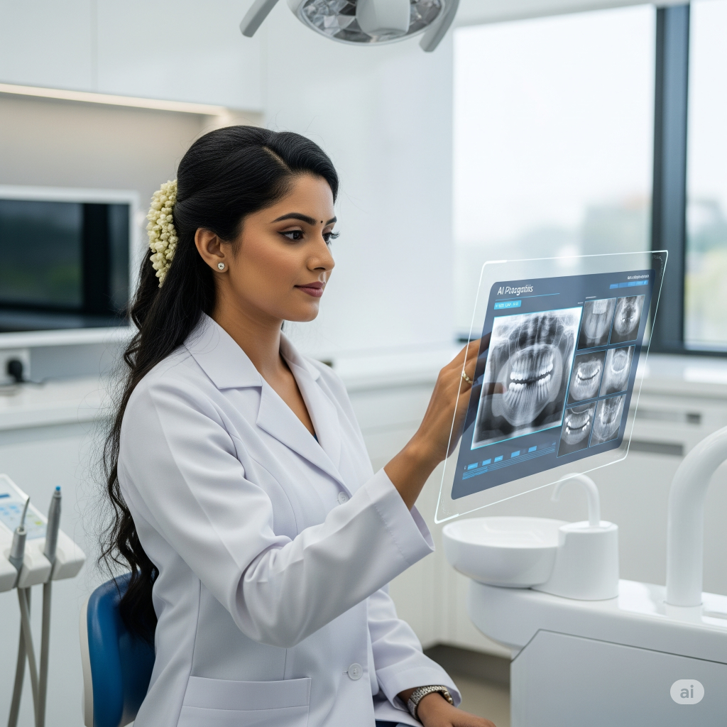 A tooth with a cavity